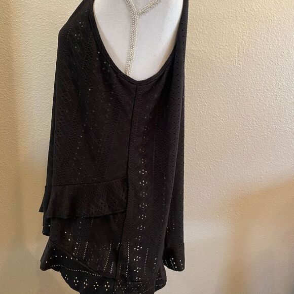 Eyelet Women's Tank Top Size XL - Picture 3 of 4